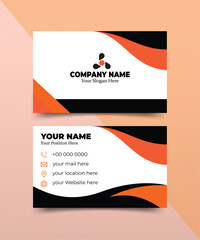 Naklejka premium Modern professional Business card template 