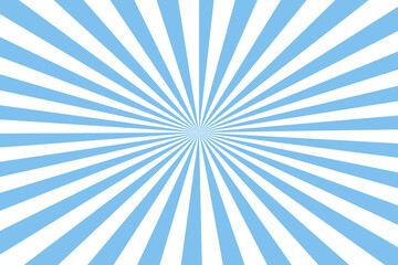 SkyBlue Sunburst for the background. flag of japanese. The rising sun..