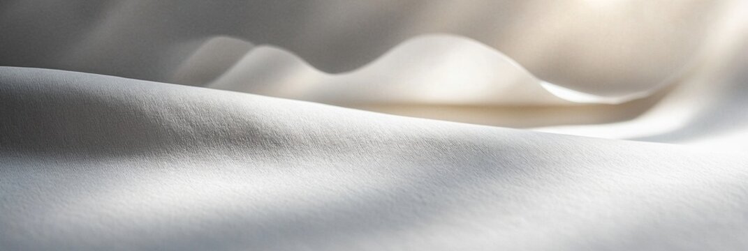 Minimalist Paper Texture with Subtle Shadows, featuring a clean foreground blending into gentle, soft background tones for a serene ambiance