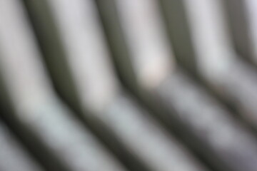 A dreamy view of a repeating pattern of lines.