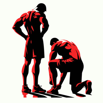 recommend clip art: Muscular bodybuilder vector silhouette illustration, gym, workout