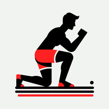 recommend clip art: Muscular bodybuilder vector silhouette illustration, gym, workout