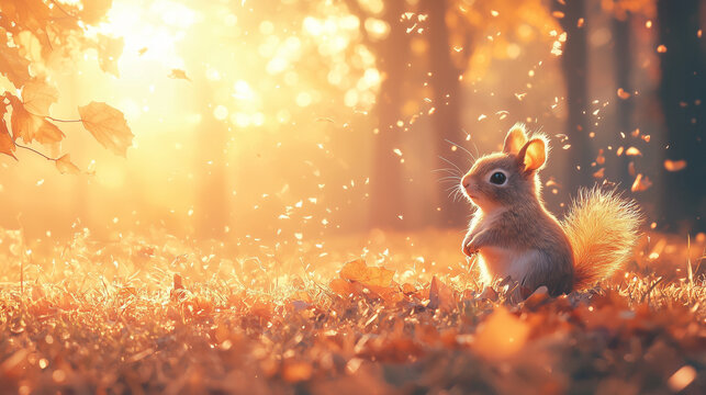 squarrel in the forest