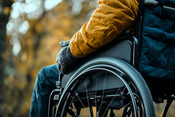 Obraz premium disabled person in wheelchair