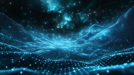 Futuristic Technology: Abstract Digital Interfaces, Data Networks, and AI Conceptual Art