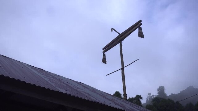 This is the symbol of traditional village in Arunachal Pradesh.