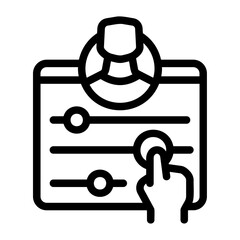 Privacy Settings Slider