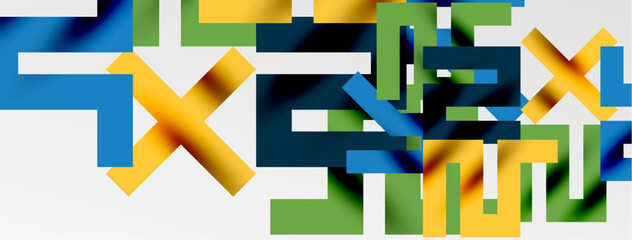 Colorful squares, lines minimal abstract background. Vector Illustration For Wallpaper, Banner, Background, Card, Book Illustration, landing page