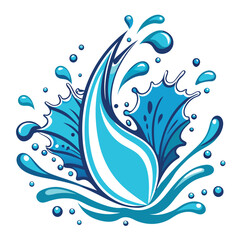 Water Splash vector illustration 