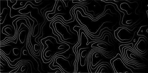 Abstract Gradient line topographic Contour Scheme & Geographic Moutain terrain. Contour map background. Cartographic Weave with seamless striped patterns and wavy gradient lines