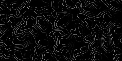 Abstract Gradient line topographic Contour Scheme & Geographic Moutain terrain. Contour map background. Cartographic Weave with seamless striped patterns and wavy gradient lines