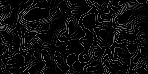 Abstract Gradient line topographic Contour Scheme & Geographic Moutain terrain. Contour map background. Cartographic Weave with seamless striped patterns and wavy gradient lines
