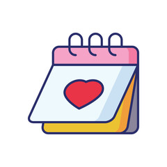 Calendar vector icon stock illustration