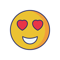 Emoji vector icon stock illustration