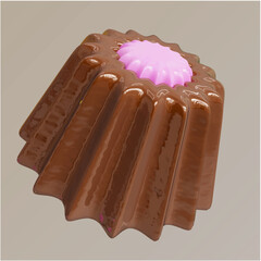 chocolate 3d vector