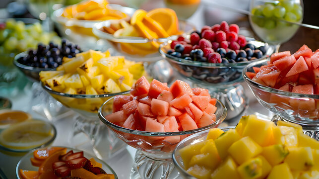 Refreshing Fruit Salad Buffet: A Feast for the Senses