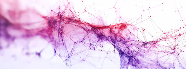 Intricate Web of Lines on Soft White