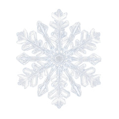 snowflake on white background