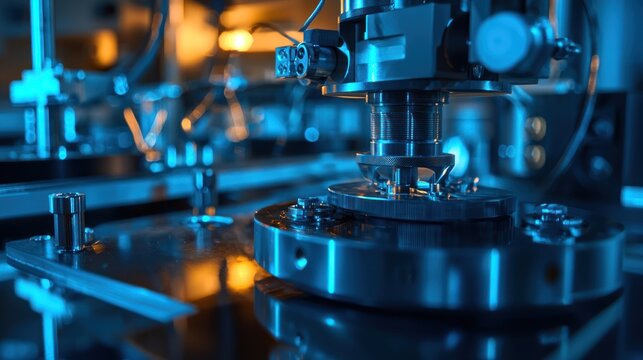 an accelerometer used in a scientific experiment with equipment measuring vibrations and movement, emphasizing its research applications