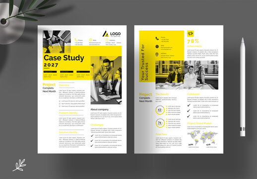 Case Study Layout with Yellow