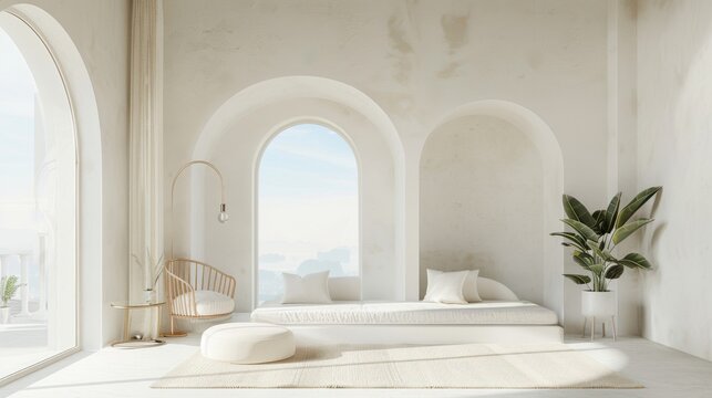 An elderly woman in a lab coat focusing on a laptop, immersed in her research amidst a plethora of various potted plants.