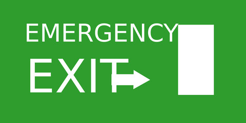 emergency exit sign