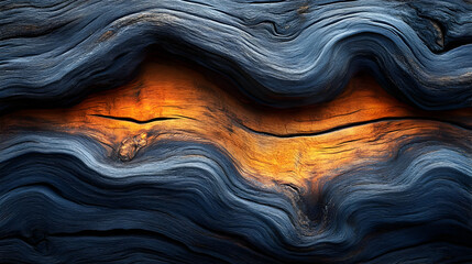 Fototapeta premium Abstract Wooden Background with Blue and Orange Colors