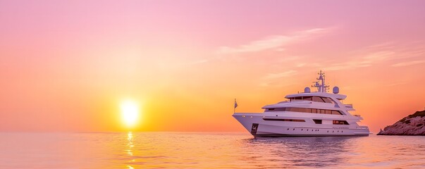 Obraz premium Sunset Yacht Party Extravaganza - Luxurious Vibes Dance Floor Beats and Unforgettable Nights on the Sparkling Sea Full of Fun and Energy