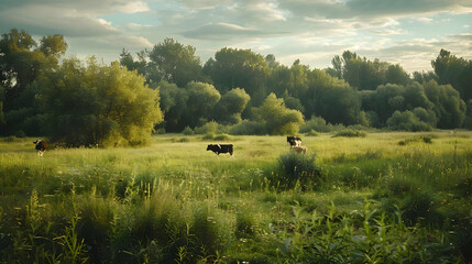 cows in a meadow