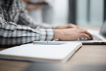 Male handwriting in the document, checks the bookkeeping