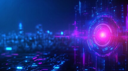 Fototapeta premium Futuristic digital abstract design