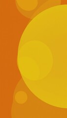 an orange and yellow abstract background with circles
