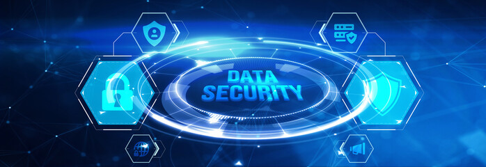 Cyber security data protection business technology privacy concept. 3d illustration