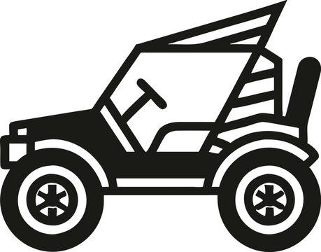 recommend clip art: Buggy sport car vector silhouette