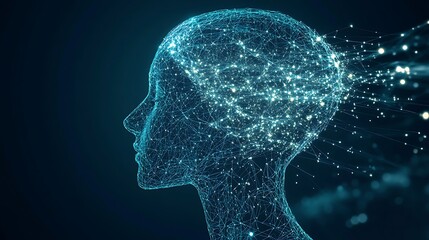 Obraz premium Futuristic Technology: Abstract Digital Interfaces, Data Networks, and AI Conceptual Art