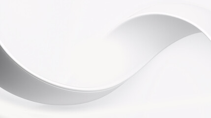 Obraz premium Abstract white wave-like curves on a clean minimal background, ideal for modern designs