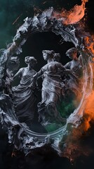 Haunting Elegance: A Surreal Halloween