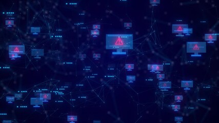 Computer Network Connection, Computer Virus Scanning And Digital Network Connection.computer Virus Sing Scanning.  The Computer Network Connection. Dark Web Digital Network Hacker Digital Connection