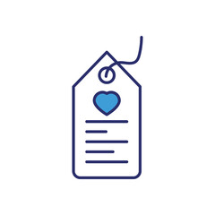 Valentine�s Day Sale vector icon stock illustration