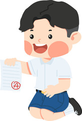 Kid got an A on my exam
