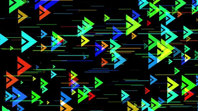 directional chevrons animated chevrons on a balk Screen