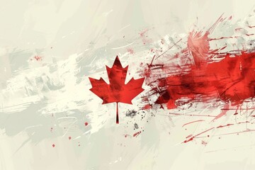 canada modern flag background
