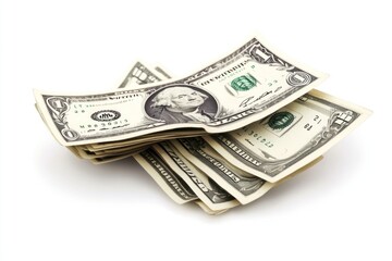 Floating money dollars banknotes financial.