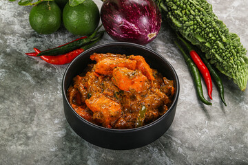 Indian cuisine - homemade mutter paneer
