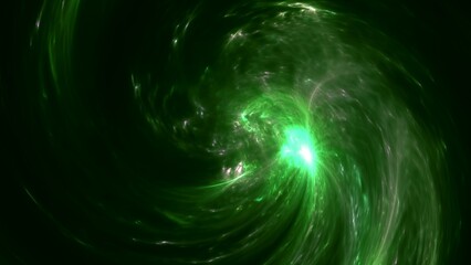 energievoll hell strahlender Stern im Universum, Weltall, Galaxie, funkeln, Sonne, Glühen, Glitzer, Cosmos, Wissenschaft, Forschung, Technik, Science Fiction, grün, schwarz
