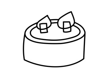 Doodle burning dopamine style outline candle. Hand drawn aesthetics line candlestick decor isolated on white background. Holiday, Valentines Day, Birthday, Christmas, church symbol. Vector festive