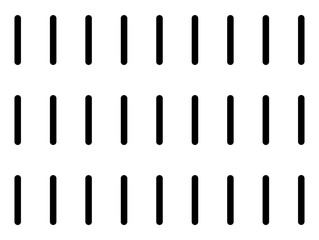 Black and white simple seamless repeatable design of small narrow, vector lines in a row. Graphic, classic, simple.
