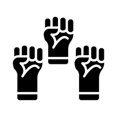 Obraz premium Civil Rights glyph icon
