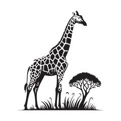 Obraz premium Find Unique Giraffe Vector Art.
