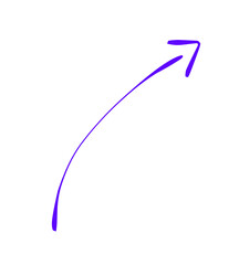 brush isolated on white background arrow